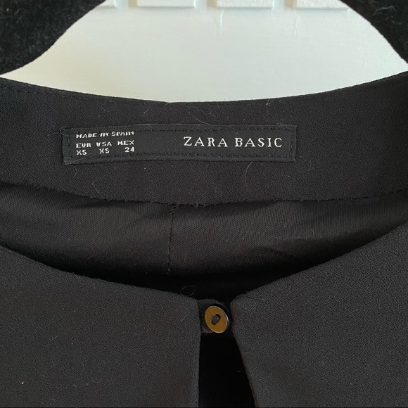 Zara Basic Long Sleeve Black Dress size XS - Picture 3 of 8